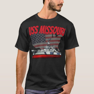 WW2 & Kalter Krieg Veteran Battleship USS Missouri T-Shirt
