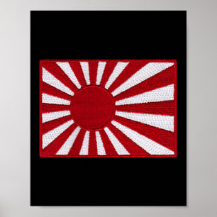 Ww2 Kriegsflagge Japan Flagge Retro Vintage Patch Poster