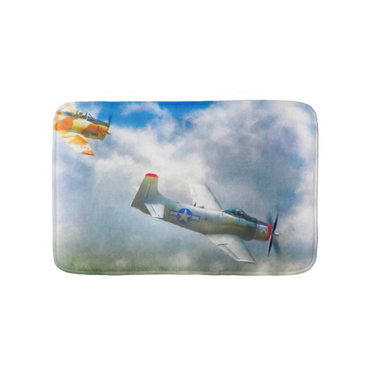 WW2 LUFTKRAFTFAHRZEUGE BADEMATTE (Vorderseite)