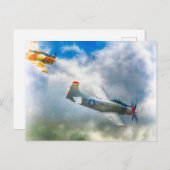 WW2 LUFTKRAFTFAHRZEUGE POSTKARTE (Vorne/Hinten)