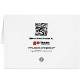 WW2 Militärzug an der Kwai Bridge Card (Rückseite Horizontal)