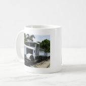 WW2 Militärzug an der Kwai-Brücke Kaffeetasse (Vorderseite Links)