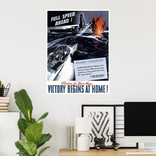 WW2 Navy Poster (Heimbüro)