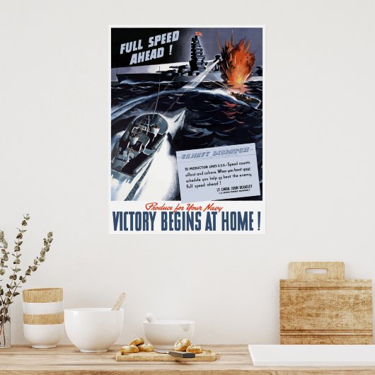 WW2 Navy Poster (Küche)