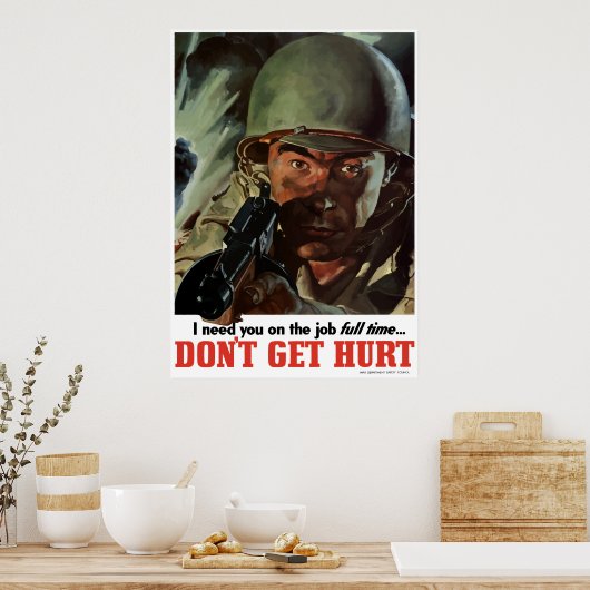 WW2 — Nicht verletzen Poster (Küche)