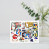 WW2 Nose Art Postkarte (Stehend Vorderseite)