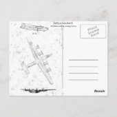 WW2 Nose Art Postkarte (Rückseite)