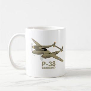 WW2 P-38 Blitzgerät Kaffeetasse