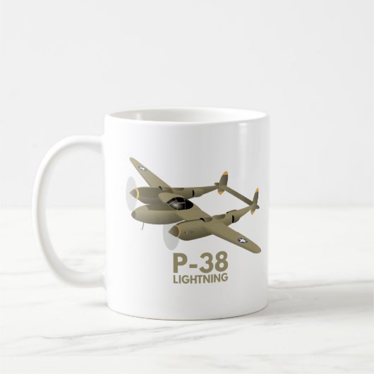 WW2 P-38 Blitzgerät Kaffeetasse (Links)