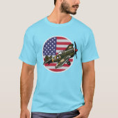 WW2 P-40 Warhawk T-Shirt (Vorderseite)