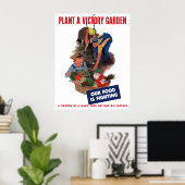 WW2 — Pflanze Ein Siegesgarten Poster (Heimbüro)