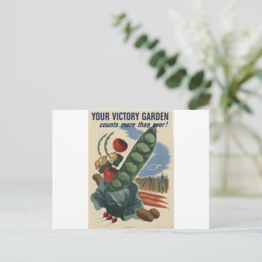 ww2 Poster Sieggarten Postkarte (Stehend Vorderseite)