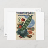 ww2 Poster Sieggarten Postkarte (Vorne/Hinten)