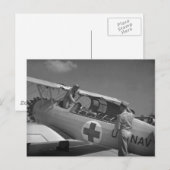 WW2 Rotkreuz-Flugzeug Postkarte (Vorne/Hinten)