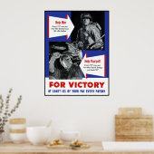 WW2 Siegposter — Grenze Poster (Küche)