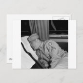 WW2 Soldier Napping, 1943 Postkarte (Vorne/Hinten)