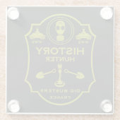 WW2 Trench Battlefield Metal Detecting Club Glasuntersetzer (Rückseite)