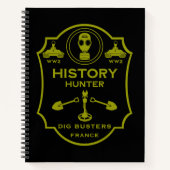 WW2 Trench Battlefield Metal Detecting Club Notizblock (Vorderseite)