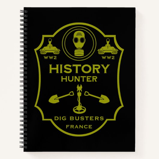 WW2 Trench Battlefield Metal Detecting Club Notizblock (Vorderseite)