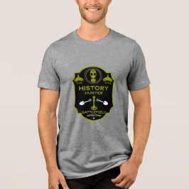 WW2 Trench Battlefield Metal Detectorist Tri-Blend Shirt