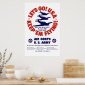 WW2 US Air Corps Poster (Küche)