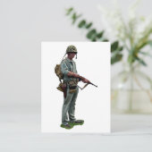 WW2 US Marine Postcard Postkarte (Stehend Vorderseite)