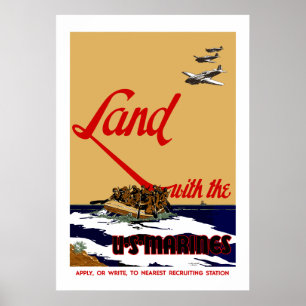 WW2 US Marine Recruruiting Poster