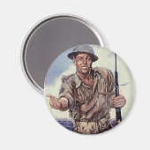 WW2 USMC 1 MAGNET (Vorderseite/Rückseite)