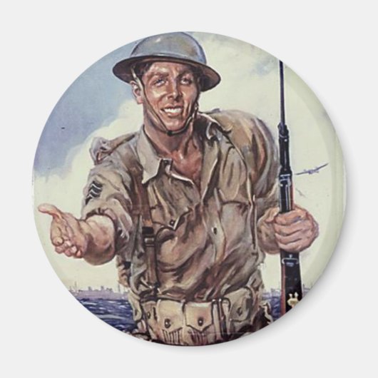 WW2 USMC 1 MAGNET (Vorne)