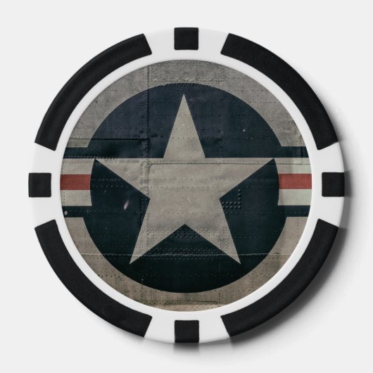 WW2 Vintag Air Corps Star Pokerchips (Vorderseite)