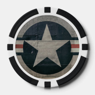 WW2 Vintage Air Corps Stern Pokerchips