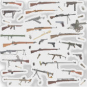WW2-Waffen Aufkleber (Vorderseite)