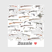 WW2-Waffen Aufkleber (Blatt)