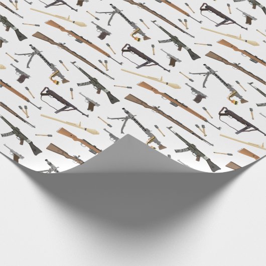 WW2-Waffen Geschenkpapier (Ecke)