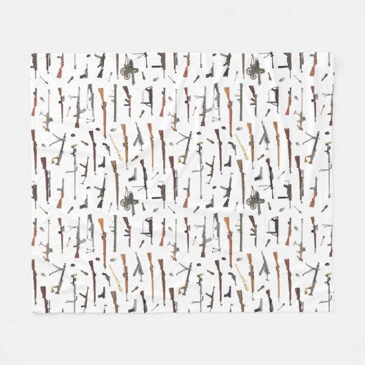 WW2-Waffenmuster Fleecedecke (Vorderseite (Horizontal))