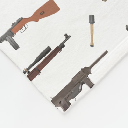 WW2-Waffenmuster Fleecedecke (Ecke)