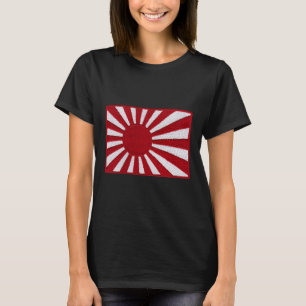 WW2 War Flag Japan Flag Kiste Retro Vintager Patch T-Shirt