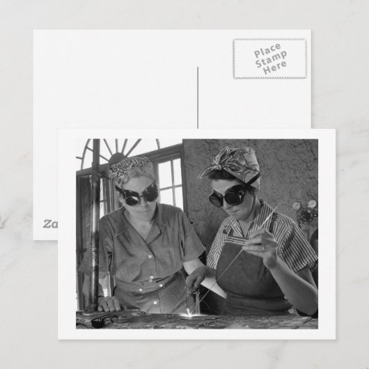 WW2 Welders, 1942 Postkarte (Vorne/Hinten)