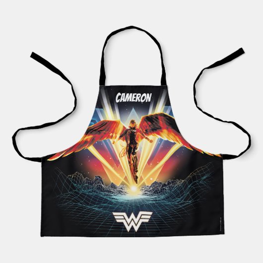 WW84 | 80's Retrowave Wonder Woman Graphic Schürze (Vorderseite)