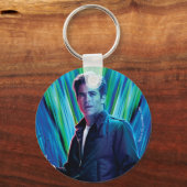 WW84 | Blaugrüner Steve Trevor Kaleidoscope Schlüsselanhänger (Vorderseite)