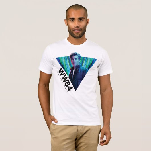 WW84 | Blaugrüner Steve Trevor Kaleidoscope T-Shirt (Vorne ganz)