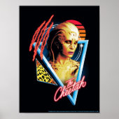 WW84 | Das Gepard-Retrowave-Abzeichen Poster (Vorne)