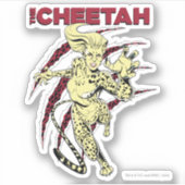 WW84 | Die Geparden Retro Comic Art Aufkleber (Vorderseite)