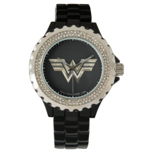 WW84 Golden Wonder Woman Logo Armbanduhr