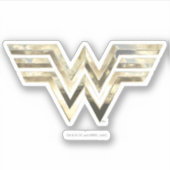 WW84 | Golden Wonder Woman Logo Aufkleber (Vorderseite)