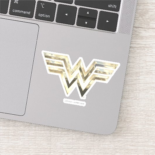 WW84 | Golden Wonder Woman Logo Aufkleber (Detail)