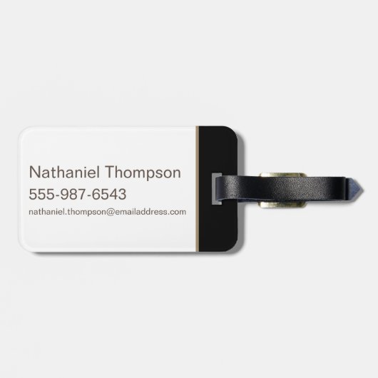 WW84 | Golden Wonder Woman Logo Gepäckanhänger (Rückseite horizontal)