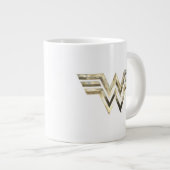 WW84 | Golden Wonder Woman Logo Jumbo-Tasse (Vorderseite Rechts)