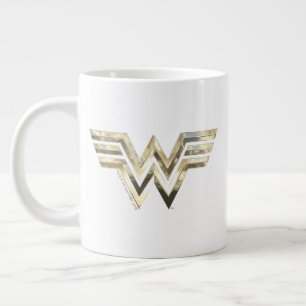 WW84 Golden Wonder Woman Logo Jumbo-Tasse