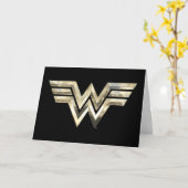 WW84| Golden Wonder Woman Logo Karte (Gelbe Blume)